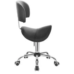 EUGAD Arbeitshocker (1er-Set), Sattelhocker mit Rückenlehne gepolstert höhenverstellbar aus Kunstleder Schwarz Grau, Wei&szlig; -TischStuhl Verkäufe cb04c541 303a 58c2 bd82 b52a139edfd1