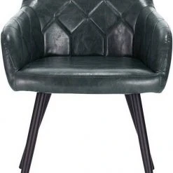 EUGAD Esszimmerstuhl, aus Kunstleder mit Armlehnen und Rückenlehne Gestell aus Metall Schwarz Braun, Dunkelbraun, Dunkelgrau -TischStuhl Verkäufe ccf53833 8f95 5bc9 8bd8 2852de2f0b5c