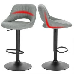 EUGAD Barhocker, 4er-Set Tresenhocker aus Kunstleder Gestell aus Stahl Dunkelbraun Anthrazit, Grau -TischStuhl Verkäufe cd04cc3f 673a 50f7 96c1 152a87d0edd3