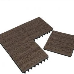 EUGAD WPC-Fliesen, WPC Fliesen Klickfliesen in Holzoptik 11 Stücke für 1m² Grau Anthrazit, Braun, Coffee, Hellgrau -TischStuhl Verkäufe cd12aefa 0955 5cf0 9fa5 9049d8100ccd