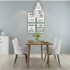 EUGAD Esszimmerstuhl (2 Stück), Polsterstuhl Wohnzimmerstuhl Samtstuhl Sessel mit Rückenlehne, Metallbeine, Sitzfläche aus Samt, Dunkelgrün Blau, Creme, Dunkelgrau, Dunkelgr&uuml;n, Hellgrau, Rosa -TischStuhl Verkäufe cd737d97 1ab3 54f5 b7e8 76055fecafe3