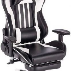 EUGAD Gaming-Stuhl (1 Stück), Racing Stuhl mit Fußstütze Racing Stuhl Drehstuhl Bürostuhl Schreibtischstuhl PC Stuhl mit Wippfunktion Höhenverstellbar Kunstleder Rot Grau, Weiß -TischStuhl Verkäufe cdc6ef17 9966 5652 b5d5 ef385815a84b