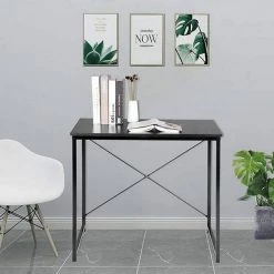 EUGAD Schreibtisch, Computertisch Esstisch Holz Stahl 80x60x70 cm Holz Vintage+schwarz Hell Eiche+schwarz, Hell Eiche+wei&szlig;, Marmor+schwarz -TischStuhl Verkäufe ceb174db 5b38 5ef7 9af0 b8d389ec33d5