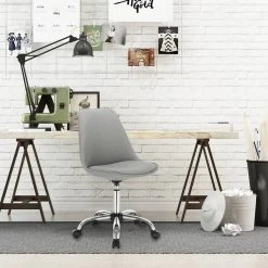 EUGAD Schreibtischstuhl, Arbeitshocker, Stoffbezug, 360° drehbar, Dunkelgrau Duneklgrau, Hellgrau 21 EUGAD Schreibtischstuhl, Arbeitshocker, Stoffbezug, 360° drehbar, Dunkelgrau Duneklgrau, Hellgrau -TischStuhl Verkäufe cf4c10ec 49e9 589f b8ae e4469093ed14