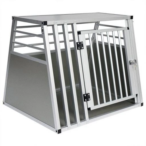 EUGAD Tiertransportbox, Hundetransportbox Alu Hundebox Reisebox Autobox für große Hunde Husky Samojede Weimaraner Border Collie Chow-Chow Shetland Sheepdog 80 x 65 x 65 cm XL Silber -TischStuhl Verkäufe cfbc9996 fe9e 52cb af71 a02dd2dba0eb