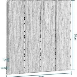 EUGAD WPC-Fliesen, 11er-Set WPC Balkonfliesen 3D Holzstruktur für 1m² Hellbraun -TischStuhl Verkäufe d23a5cbe 40d6 53fa b4a1 f0c4adacdf95