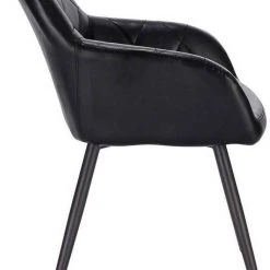 EUGAD Esszimmerstuhl, aus Kunstleder mit Armlehnen und Rückenlehne Gestell aus Metall Schwarz Braun, Dunkelbraun, Dunkelgrau -TischStuhl Verkäufe d32b2e84 2c4d 5cc9 9a90 8ce68bbf2d52