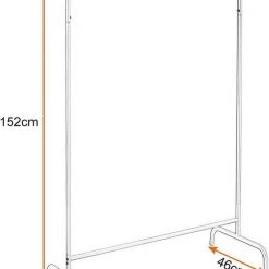 EUGAD Garderobenständer, (1 St), Kleiderständer, Kleiderstange, Metall, Weiß Schwarz, Wei&szlig; -TischStuhl Verkäufe d39d80ff 9ca8 557d ba38 5c815262f6fc