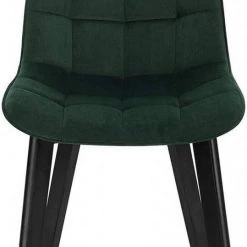 EUGAD Esszimmerstuhl (2 Stück), Wohnzimmerstuhl mit Rückenlehne, Polsterstuhl Küchenstuhl Weich Samt und Holz für ESS- und Wohnzimmer Schwarz Dunkelgrau, Dunkelgr&uuml;n, Rosa -TischStuhl Verkäufe d3ec0eed 5746 5524 84bc 7c73e369a873