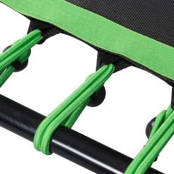 EUGAD Fitnesstrampolin, Fitness Trampolin Indoor Faltbar Ø 126cm mit höhenverstellbarem Haltegriff, leise Gummiseilfederung, belastbar bis 120 kg Gr&uuml;n, Schwarz -TischStuhl Verkäufe d6656393 9e6d 4d6b 993f e5c2bab30963