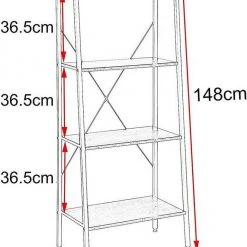 EUGAD Bücherregal, Standregal Bücherregal Metallregal Leiterregal Stufenregal Multifunktionale Regal Industrie Design MDF Metall Schwarz+schwarzer Marmor Golden+Weißer Marmor, Vintage -TischStuhl Verkäufe d8d4d160 9643 5382 8109 38c172e5de7a