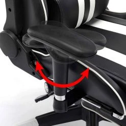 EUGAD Gaming-Stuhl (1 Stück), mit Fußstütze Racing Stuhl Drehstuhl Bürostuhl Schreibtischstuhl PC Stuhl mit Wippfunktion Höhenverstellbar Kunstleder Weiß Grau, Rot, Wei&szlig; -TischStuhl Verkäufe d9acb931 cb24 42af b28b f8c004d4ba2b