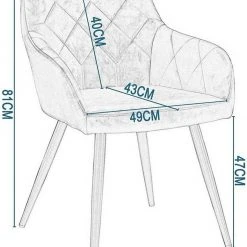 EUGAD Esszimmerstuhl, aus Kunstleder mit Armlehnen und Rückenlehne Gestell aus Metall Schwarz Braun, Dunkelbraun, Dunkelgrau -TischStuhl Verkäufe da7120b5 55d3 5c96 95ac b11cd09fa024