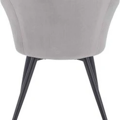 EUGAD Esszimmerstuhl, 2er-Set mit Armlehne, Retro Design, Samt, Metall Schwarz Dunkelgrau, Hellgrau -TischStuhl Verkäufe dbbcb735 0a50 54a9 b7eb befdffadea3a