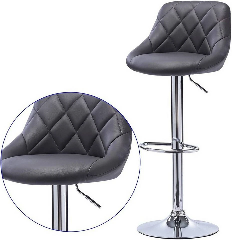 EUGAD Barhocker, 2er-Set Barstühle, höhenverstellbar, 360°drehbar Weiß Bordeaux, Cremeweiß, Grau, Khaki, Rot, Schwarz, Weiß 23 EUGAD Barhocker, 2er-Set Barstühle, höhenverstellbar, 360°drehbar Weiß Bordeaux, Cremeweiß, Grau, Khaki, Rot, Schwarz, Weiß – Bild 23