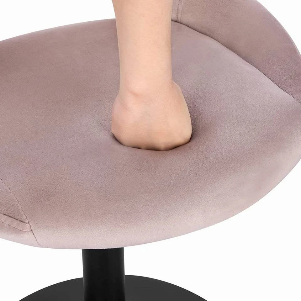 EUGAD Barhocker (4 St), Barstuhl Barsessel Sessel Loungesessel höhenverstellbar Clubsessel Cocktailsessel Drehsessel Samt Sitzhöhe 40–55 cm Schwarz Dunkelgrau, Rosa 15 EUGAD Barhocker (4 St), Barstuhl Barsessel Sessel Loungesessel höhenverstellbar Clubsessel Cocktailsessel Drehsessel Samt Sitzhöhe 40–55 cm Schwarz Dunkelgrau, Rosa – Bild 15