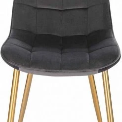 EUGAD Esszimmerstuhl, 6er-Set Küchenstühle Wohnzimmerstuhl mit Rückenlehne, Samt Sitzfläche, Gold Beine Schwarz Dunkelgrün, Grau, Rosa -TischStuhl Verkäufe df4c8a8b ade4 56a1 9c87 188245be6dc9