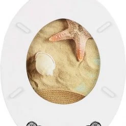 EUGAD WC-Sitz (1-St), Toilettensitz, WC Sitz mit Absenkautomatik, MDF, Holz, Softclose Scharnier Gr&uuml;ne Bl&auml;tter, Holzfarbe, Lilie, Seestern, Seestern Am Strand, Seestern Sonnenuntergang, Stone, &lrm;Lila Blume und Stones -TischStuhl Verkäufe dfc8aade c7d1 425f bd0b 3cea1f433f9a