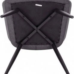 EUGAD Esszimmerstuhl (4 Stück), Wohnzimmerstuhl aus Leinen Polsterstuhl mit Armlehnen und Rückenlehne schwarze Gestell aus Metall Hellgrau Dunkelgrau -TischStuhl Verkäufe e035e4b8 ba1d 58eb bec8 d9bd5db786a8