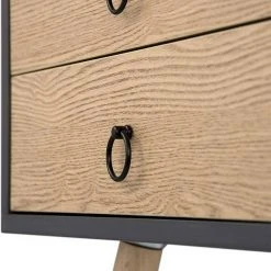 EUGAD Nachttisch, 2er-Set Beistelltisch mit 2 Schubladen Nachtkommode Nachtschrank Holzbeine MDF 46x35x50cm Weiß Grau, Wei&szlig; -TischStuhl Verkäufe e206ef34 6f25 5fa6 b80f 5324bdcc288e