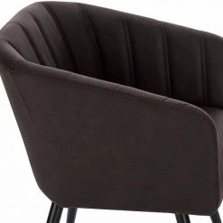 EUGAD Esszimmerstuhl, 2er-Set Polsterstuhl aus Stoffbezug mit Sesselförmigem Gepolstertem Sitz Dunkelbraun Grau -TischStuhl Verkäufe e58e9fab 7aaf 56bb 8bda a07fb4e13f95