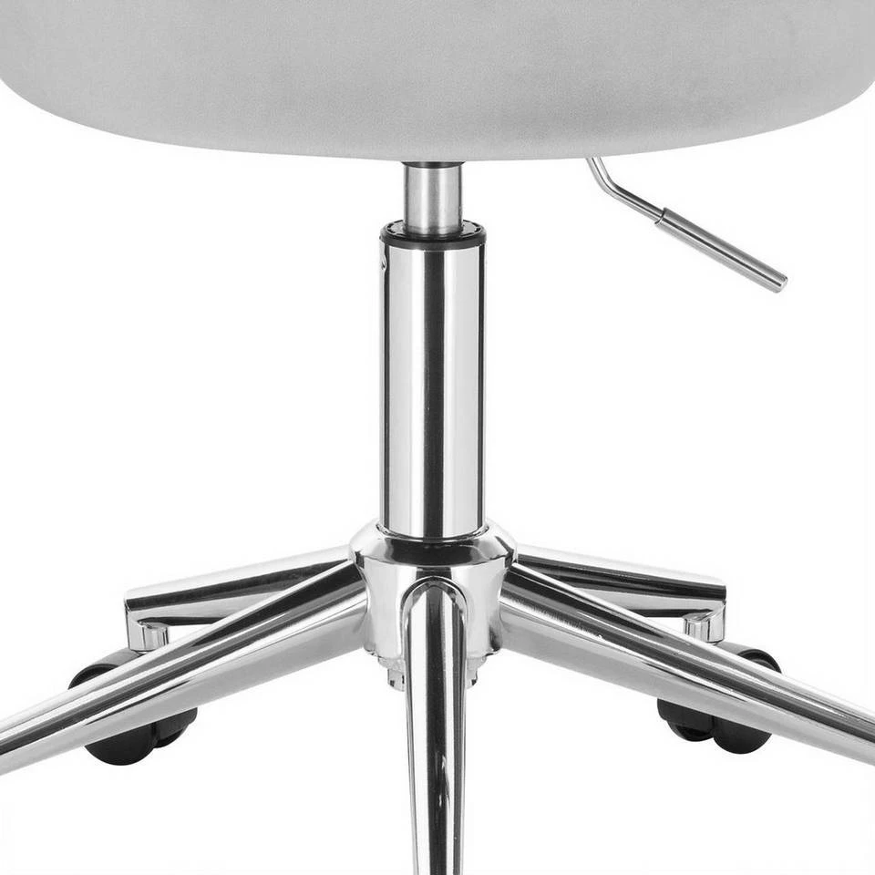 EUGAD Schreibtischstuhl (1 Stück), Bürohocker Rollhocker mit Rollen, Samt, höhenverstellbar, Rosa Dunkellgrau, Hellgrau 13 EUGAD Schreibtischstuhl (1 Stück), Bürohocker Rollhocker mit Rollen, Samt, höhenverstellbar, Rosa Dunkellgrau, Hellgrau – Bild 13