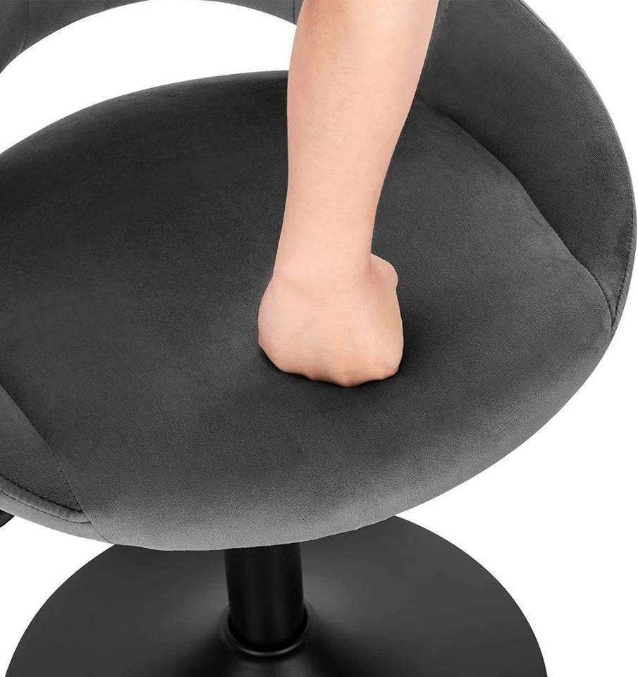 EUGAD Barhocker (2 St), Barstuhl Barsessel Sessel Loungesessel höhenverstellbar Clubsessel Cocktailsessel Drehsessel Samt Sitzhöhe 40–55 cm Rosa Dunkelgrau, Schwarz 15 EUGAD Barhocker (2 St), Barstuhl Barsessel Sessel Loungesessel höhenverstellbar Clubsessel Cocktailsessel Drehsessel Samt Sitzhöhe 40–55 cm Rosa Dunkelgrau, Schwarz – Bild 15