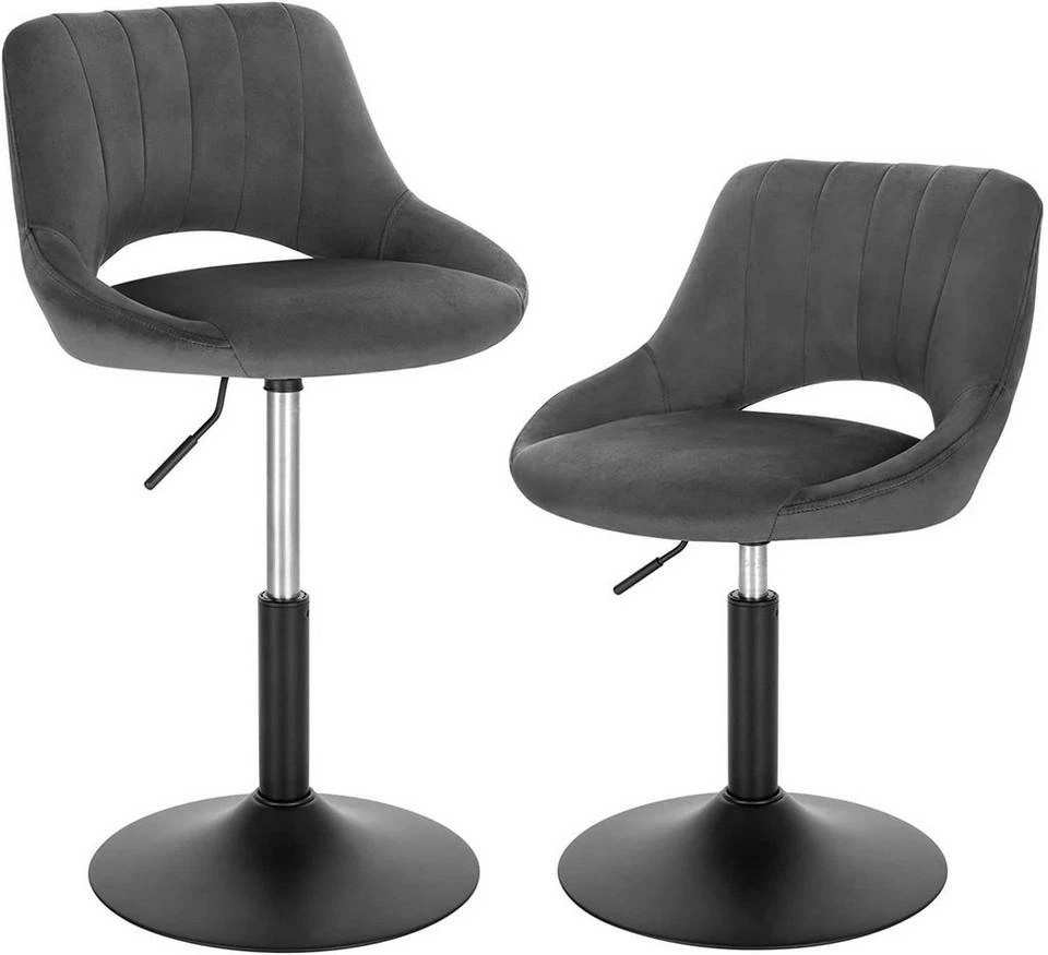 EUGAD Barhocker (2 St), Barstuhl Barsessel Sessel Loungesessel höhenverstellbar Clubsessel Cocktailsessel Drehsessel Samt Sitzhöhe 40–55 cm Rosa Dunkelgrau, Schwarz 10 EUGAD Barhocker (2 St), Barstuhl Barsessel Sessel Loungesessel höhenverstellbar Clubsessel Cocktailsessel Drehsessel Samt Sitzhöhe 40–55 cm Rosa Dunkelgrau, Schwarz – Bild 10