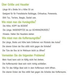 EUGAD Tiertransportbox, Hundetransportbox Alu Hundebox Reisebox Autobox für kleine/mittlere Hunde Französische Bulldogge Beagle Terriers Dackel Shiba Inu 69 x 54 x 50 cm L Schwarz, Silber -TischStuhl Verkäufe ed4f3781 cd7a 4e93 9789 f2c0d4202d95