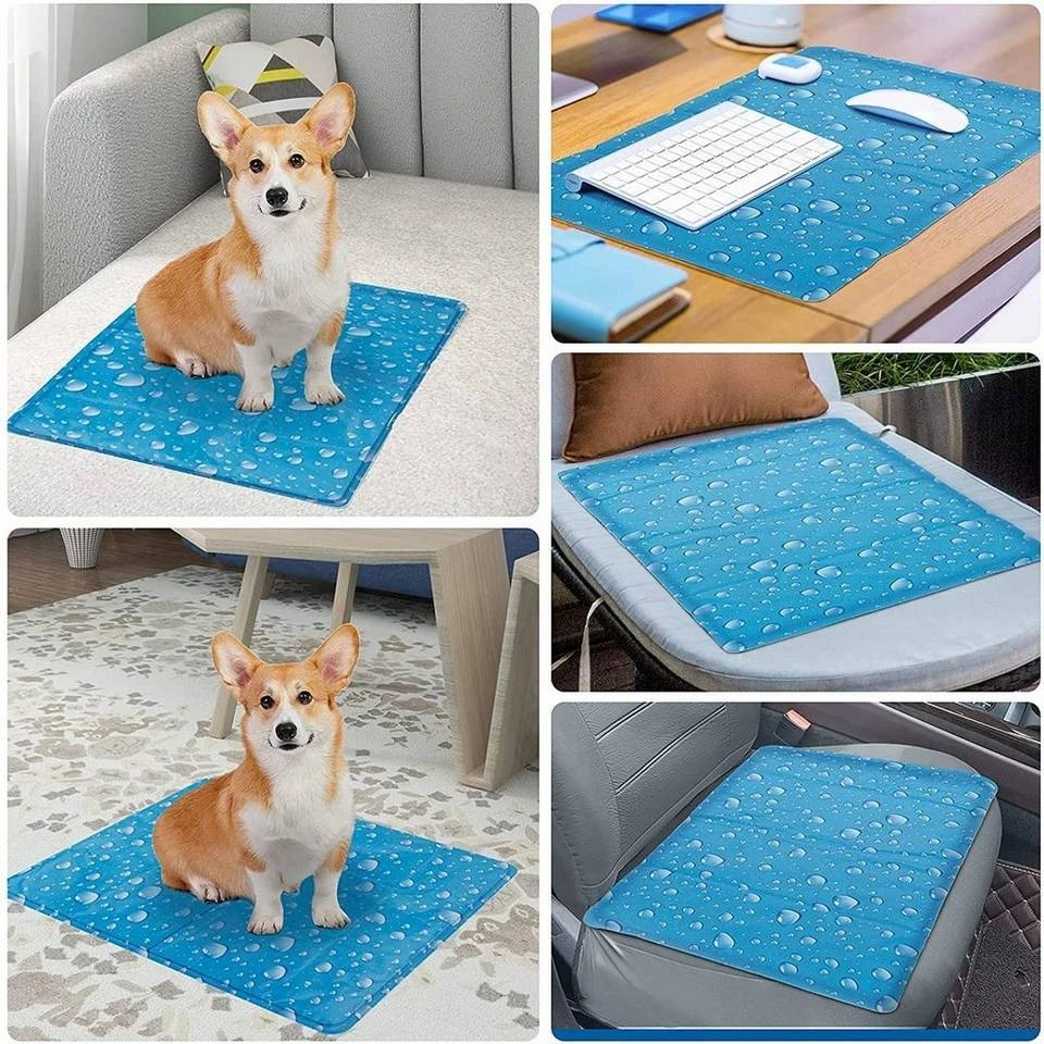 EUGAD Hundematte, Kühlmatte Hunde Katzen Welpen Haustier Blau 4 EUGAD Hundematte, Kühlmatte Hunde Katzen Welpen Haustier Blau – Bild 4