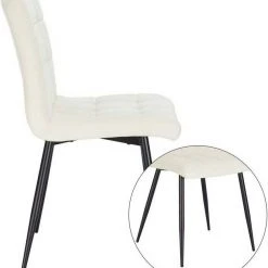 EUGAD Esszimmerstuhl (2 Stück), Polsterstuhl Wohnzimmerstuhl Samtstuhl Sessel mit Rückenlehne, Metallbeine, Sitzfläche aus Samt, Dunkelgrün Blau, Creme, Dunkelgrau, Dunkelgr&uuml;n, Hellgrau, Rosa -TischStuhl Verkäufe f05d8bff ef77 52ec 9035 7d73d94b911a