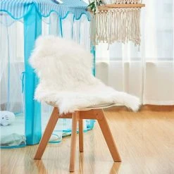 Teppich, EUGAD, Lammfell Schaffell echtes Naturfell Wohnzimmer Bettvorleger Sofa Matte Grau Wei&szlig; -TischStuhl Verkäufe f13fd930 fdba 5c83 9ae4 abb4623e1339