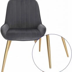 EUGAD Esszimmerstuhl (2 Stück), Küchenstuhl Wohnzimmerstuhl Sitzfläche aus Samt mit Metallbeine,Stuhl für Esszimmer Wohnzimmer Küche, Hellgrau Bordeaux, Dunkelgrau, Dunkelgr&uuml;n, Rosa -TischStuhl Verkäufe f18aab7e 3260 502d 9bc8 681952951a9d