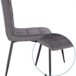 EUGAD Esszimmerstuhl (2 Stück), Küchenstuhl Polsterstuhl, mit Rückenlehne, Metallbeine, Sitzfläche aus Leinen, Dunkelgrau Dunkelgrau | Dunkelgrau, Hellgrau | Hellgrau -TischStuhl Verkäufe f20b5bb9 d15c 4c11 86e9 88d496bb3072