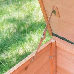 EUGAD Tierhaus, Hundehütte Hundehaus Massivholz draußen Wetterfest Aufklappbar Hellrot 103 x 66 x 71 cm -TischStuhl Verkäufe f327e613 f38a 5a1f a374 ba9de059f165