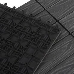 EUGAD WPC-Fliesen, 22 Stück WPC Terrassenfliesen 30x30cm Holzstruktur Coffee Anthrazit, Dunkelgrau, Hellgrau -TischStuhl Verkäufe f33fd598 4b7a 59c5 ae70 8a066dfe628d