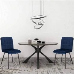 EUGAD Esszimmerstuhl (2 Stück), Polsterstuhl Wohnzimmerstuhl Samtstuhl Sessel mit Rückenlehne, Metallbeine, Sitzfläche aus Samt, Dunkelgrün Blau, Creme, Dunkelgrau, Dunkelgr&uuml;n, Hellgrau, Rosa -TischStuhl Verkäufe f38b07fa 7bbc 5b1f 9072 7e2dca63d840