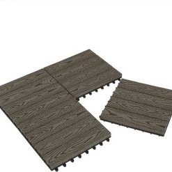 EUGAD WPC-Fliesen, WPC Fliesen Klickfliesen in Holzoptik 11 Stücke für 1m² Grau Anthrazit, Braun, Coffee, Hellgrau -TischStuhl Verkäufe f435e32e 14e6 5bbc b6dc 3b9ff1296e86