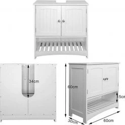 EUGAD Waschbeckenunterschrank Badschrank Unterschrank ohne Waschbecken Weiß -TischStuhl Verkäufe f4706486 aa54 5941 a9dc cf9c6d240bf9