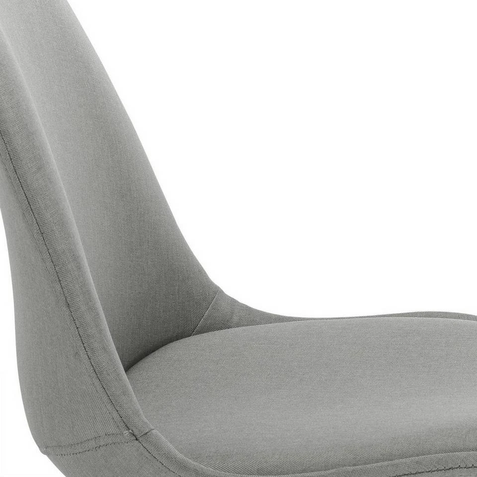 EUGAD Schreibtischstuhl, Arbeitshocker, Stoffbezug, 360° drehbar, Dunkelgrau Duneklgrau, Hellgrau 12 EUGAD Schreibtischstuhl, Arbeitshocker, Stoffbezug, 360° drehbar, Dunkelgrau Duneklgrau, Hellgrau – Bild 12