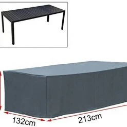 EUGAD Gartenmöbel-Schutzhülle, Abdeckhaube für Tisch Stuhl Gewebeplane Plane Hülle 600D Oxford Wasserdicht Anthrazit 193x136x88cm(LxBxH) -TischStuhl Verkäufe f4a23ca6 d649 52a5 b573 93d7289583a3