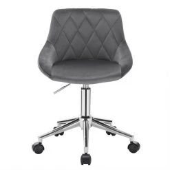 EUGAD Schreibtischstuhl (1 Stück), Bürohocker Rollhocker mit Rollen, Samt, höhenverstellbar, Rosa Dunkellgrau, Hellgrau 36 EUGAD Schreibtischstuhl (1 Stück), Bürohocker Rollhocker mit Rollen, Samt, höhenverstellbar, Rosa Dunkellgrau, Hellgrau -TischStuhl Verkäufe f4bf6824 f77a 49a2 8cbd 646dd32f138b