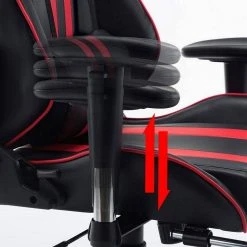 EUGAD Gaming-Stuhl (1 Stück), mit Fußstütze Racing Stuhl Drehstuhl Bürostuhl Schreibtischstuhl PC Stuhl mit Wippfunktion Höhenverstellbar Kunstleder Weiß Grau, Rot, Wei&szlig; -TischStuhl Verkäufe f5119252 2d1f 493a adec 1dd86165093b