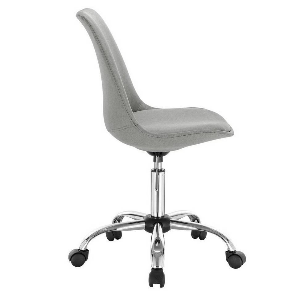 EUGAD Schreibtischstuhl, Arbeitshocker, Stoffbezug, 360° drehbar, Dunkelgrau Duneklgrau, Hellgrau 11 EUGAD Schreibtischstuhl, Arbeitshocker, Stoffbezug, 360° drehbar, Dunkelgrau Duneklgrau, Hellgrau – Bild 11