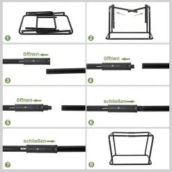 EUGAD Tiertransporttasche, Hundebox faltbar Hundetransportbox Auto Transportbox Reisebox Katzenbox Schwarz -TischStuhl Verkäufe f6f0a054 6447 488c 8b66 10abe9c9e166