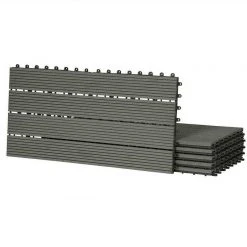 EUGAD WPC-Fliesen, WPC Fliesen Klickfliesen in Holzoptik 12 Stücke für 2m² Coffee Anthrazit, Grau, Hellgrau, Braun -TischStuhl Verkäufe f79ad1f5 3f1e 515b 95e2 56fb2b6d7472