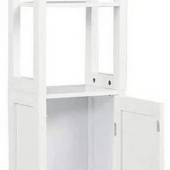 EUGAD Hochschrank Badezimmerschrank mit 5 großen Fächern, Breite/Höhe: 23/160 cm