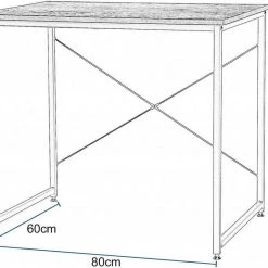 EUGAD Schreibtisch, Computertisch Esstisch Holz Stahl 80x60x70 cm Holz Vintage+schwarz Hell Eiche+schwarz, Hell Eiche+wei&szlig;, Marmor+schwarz -TischStuhl Verkäufe f86ea058 1e20 5569 bcc4 22f0b6129f3e