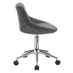 EUGAD Schreibtischstuhl (1 Stück), Bürohocker Rollhocker mit Rollen, Samt, höhenverstellbar, Rosa Dunkellgrau, Hellgrau 38 EUGAD Schreibtischstuhl (1 Stück), Bürohocker Rollhocker mit Rollen, Samt, höhenverstellbar, Rosa Dunkellgrau, Hellgrau -TischStuhl Verkäufe f904933f 043a 5e13 b258 45d1d60086d6