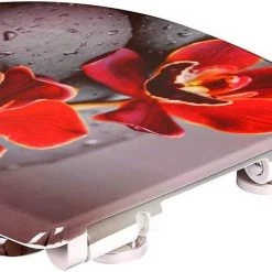 EUGAD WC-Sitz, Toilettendeckel mit Absenkautomatik rote Blume -TischStuhl Verkäufe fa0193e9 ca68 55d3 ad5c 128733a3b733